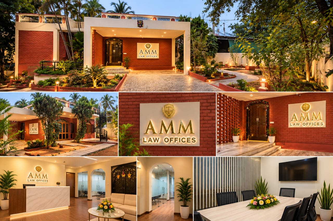 AMM Law Offices exterior, reception and conference room